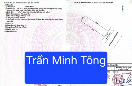 BÁN ĐẤT MẶT TIỀN ĐƯỜNG TRẦN MINH TÔNG - GẦN BIỂN